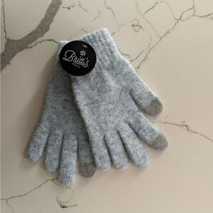 Britt’s Knits Blue and Gray Gloves